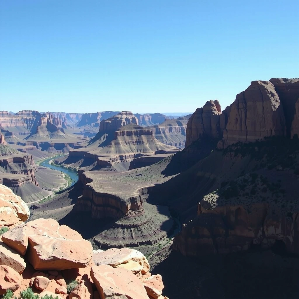 Гранд-Каньон с высоты птичьего полета