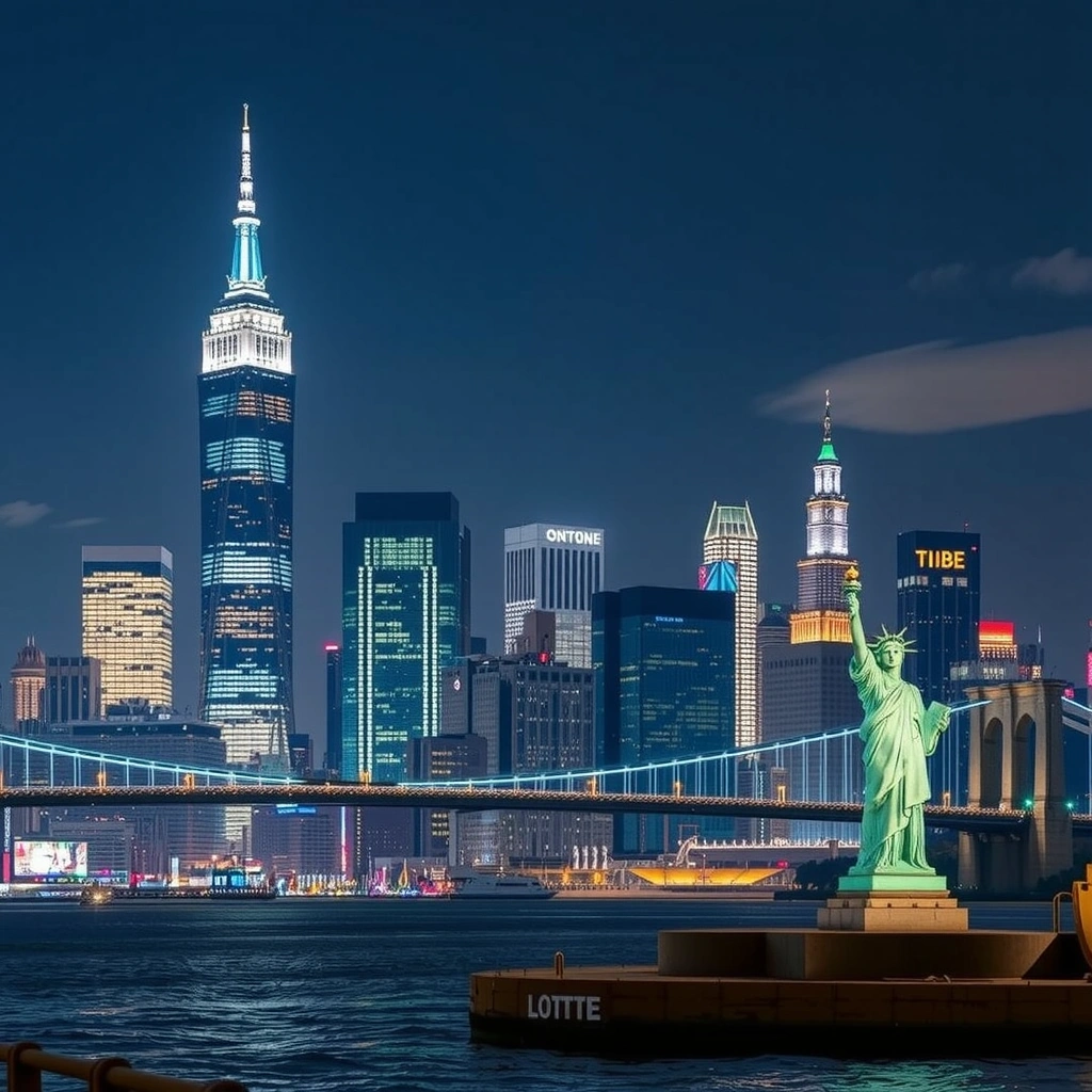 Нью-Йорк - Манхэттен и Статуя Свободы