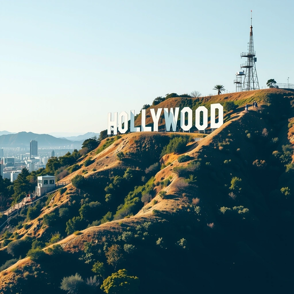 Голливудская надпись в Лос-Анджелесе