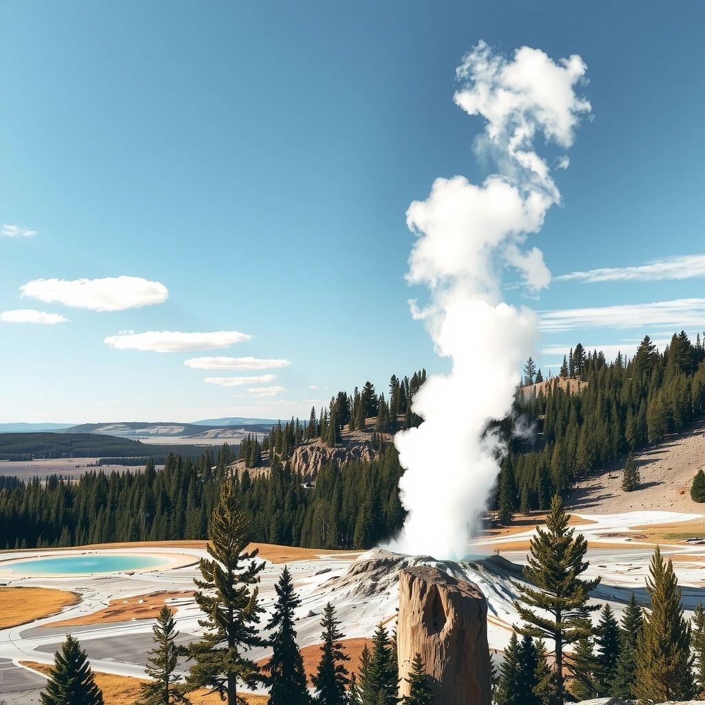 Йеллоустонский гейзер Старый Служака