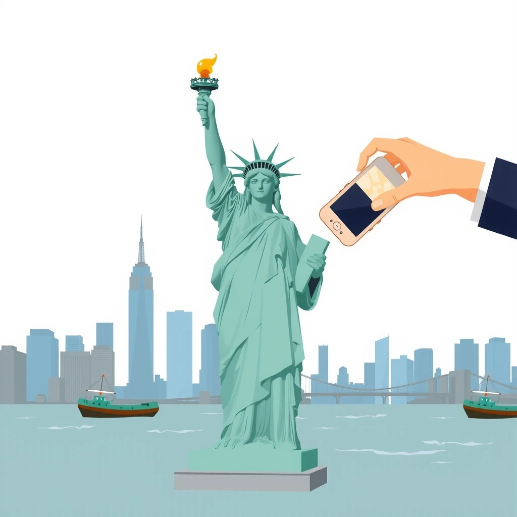 Статуя Свободы в Нью-Йорке